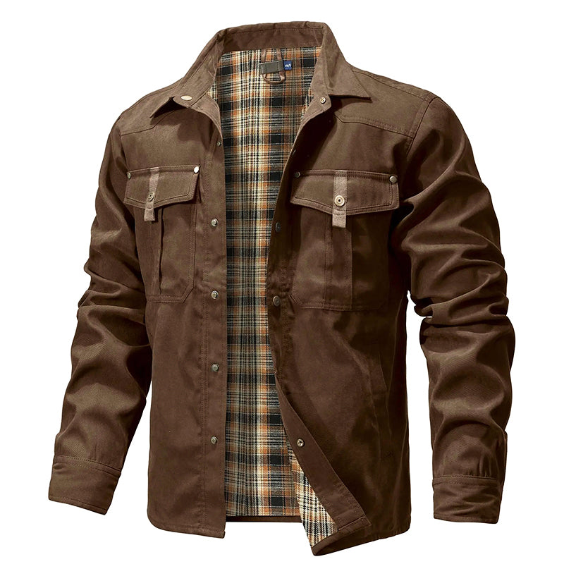 Stilla | Flannel Fôret Skjortejakke til Herrer
