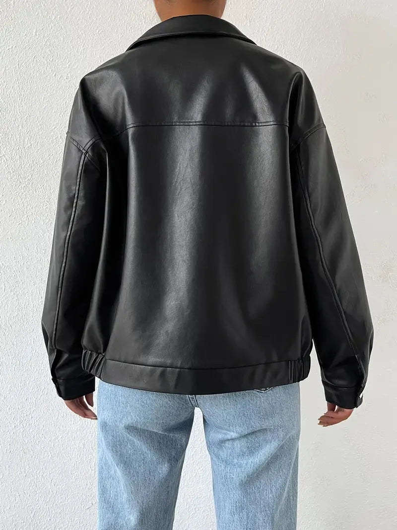 Stilla | Dame Oversized Zip-Up Jakke