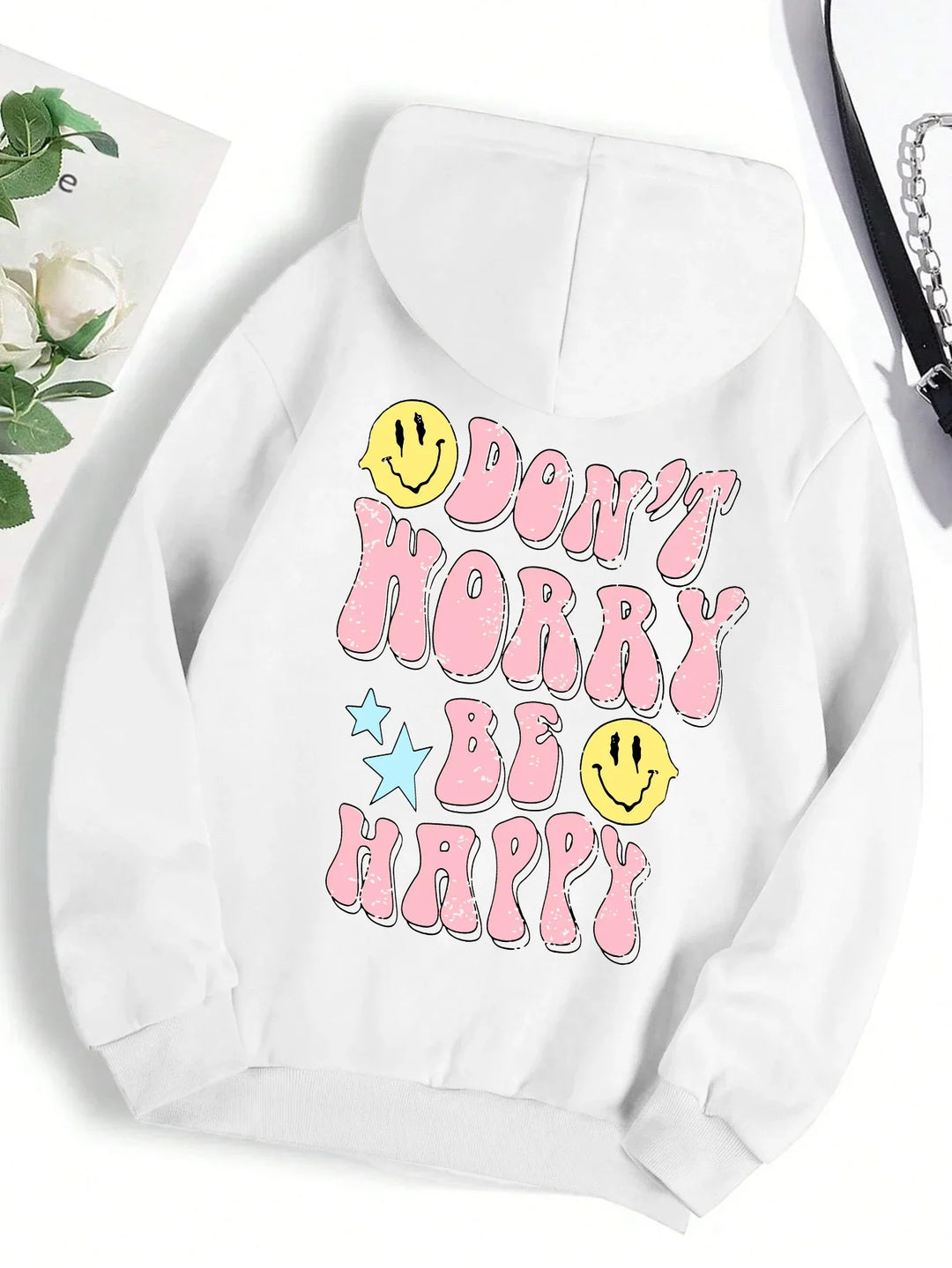 Stilla | Worry Be Happy Hoodie til Damer