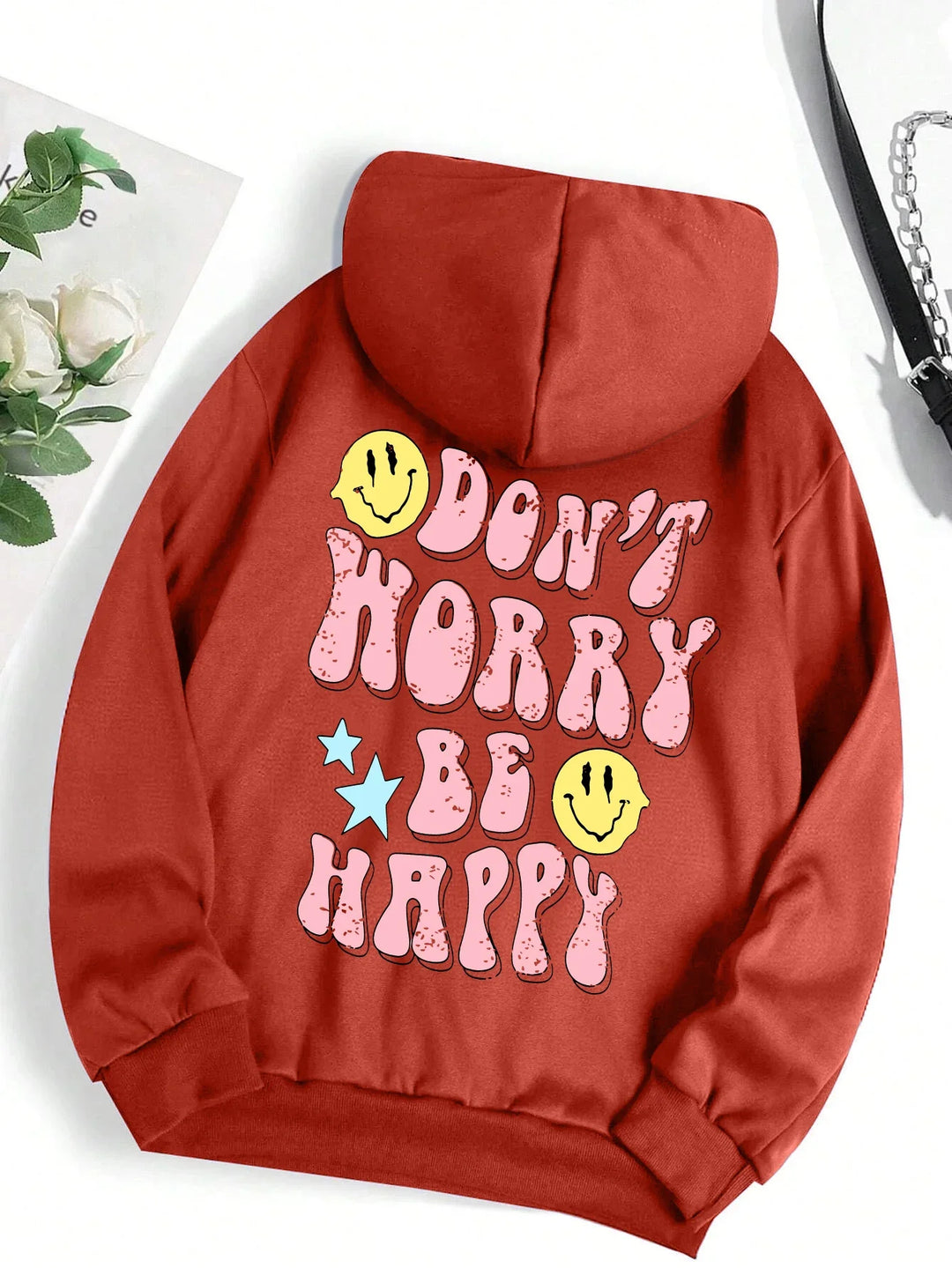 Stilla | Worry Be Happy Hoodie til Damer