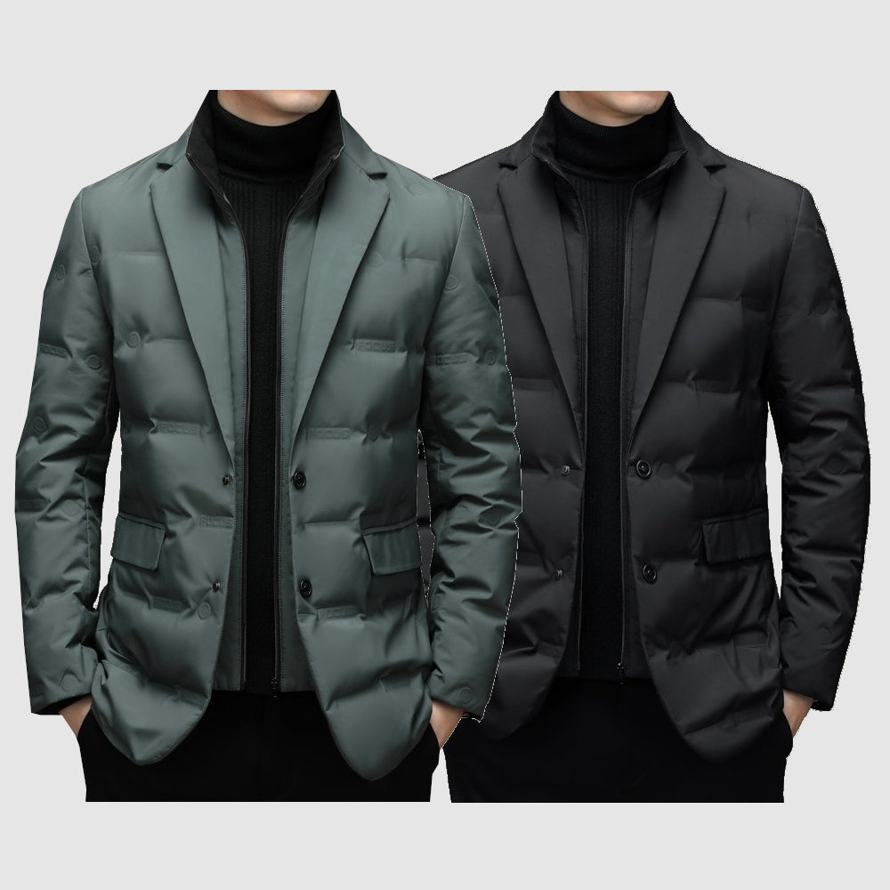 Stilla | Elegant varm herre vinterfrakke i klassisk moderne stil