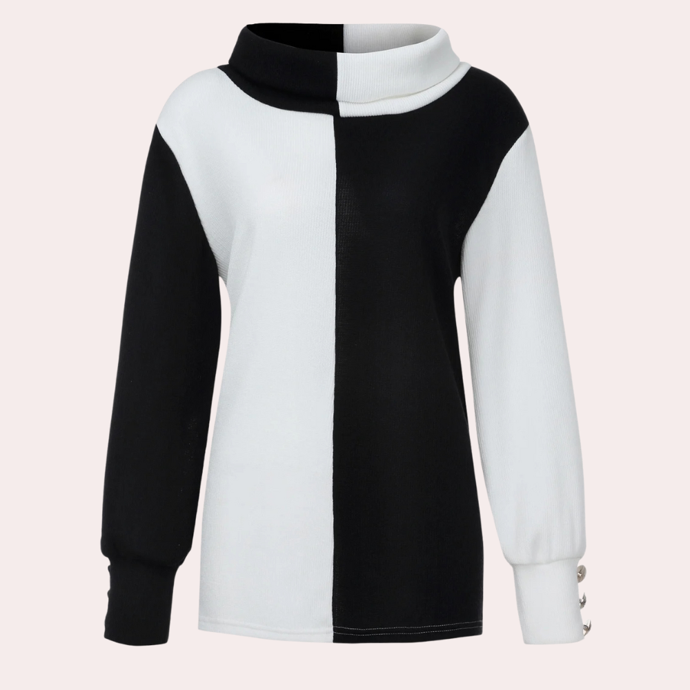 Stilla | Afslappet Højhalset Sweater til Kvinder