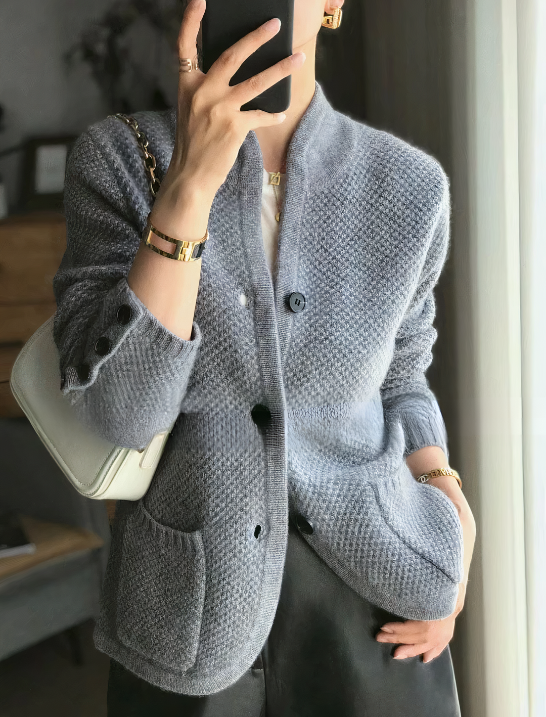 Stilla | Cardigan Med Knapper