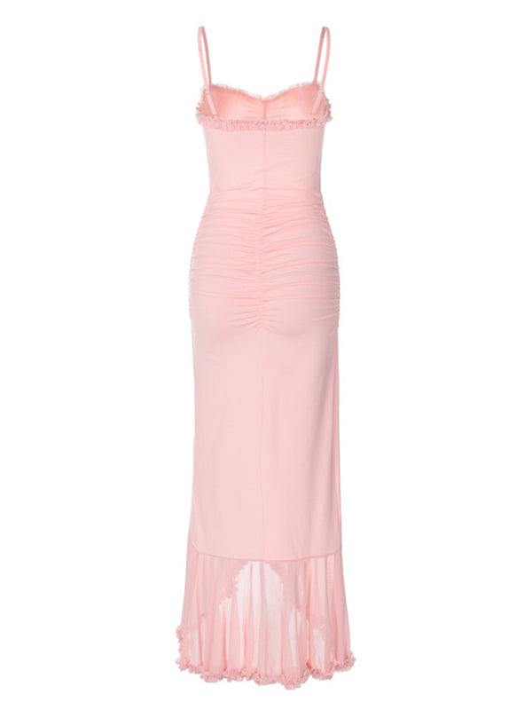Stilla | Chiffon Volan Læg Splits Underkjole Kuffert Cocktail Tage Billeder Maxi Kjoler Elegante Premaman