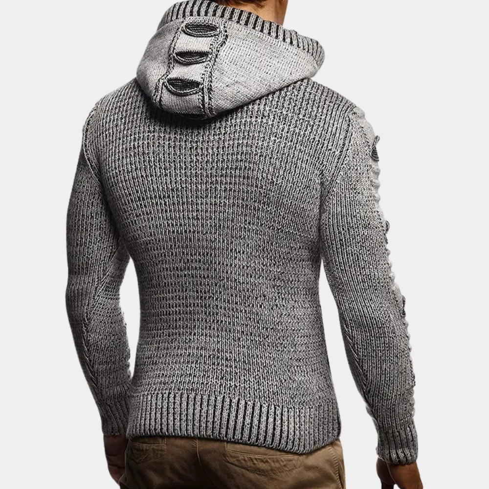 Stilla | Modebevidst Hættetrøje Cardigan til Mænd