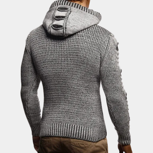 Stilla | Modebevidst Hættetrøje Cardigan til Mænd
