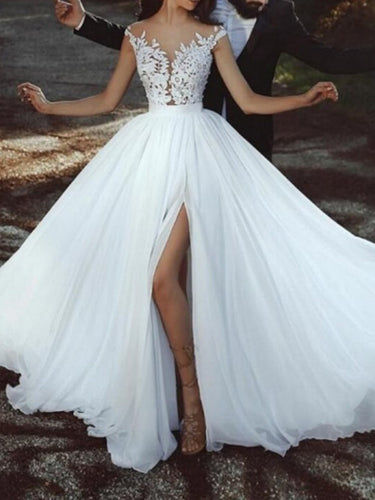 Stilla | Gravidkjole Pizzo Split Elegante Bryllup Maxi Gravidkjole Bryllupskjoler