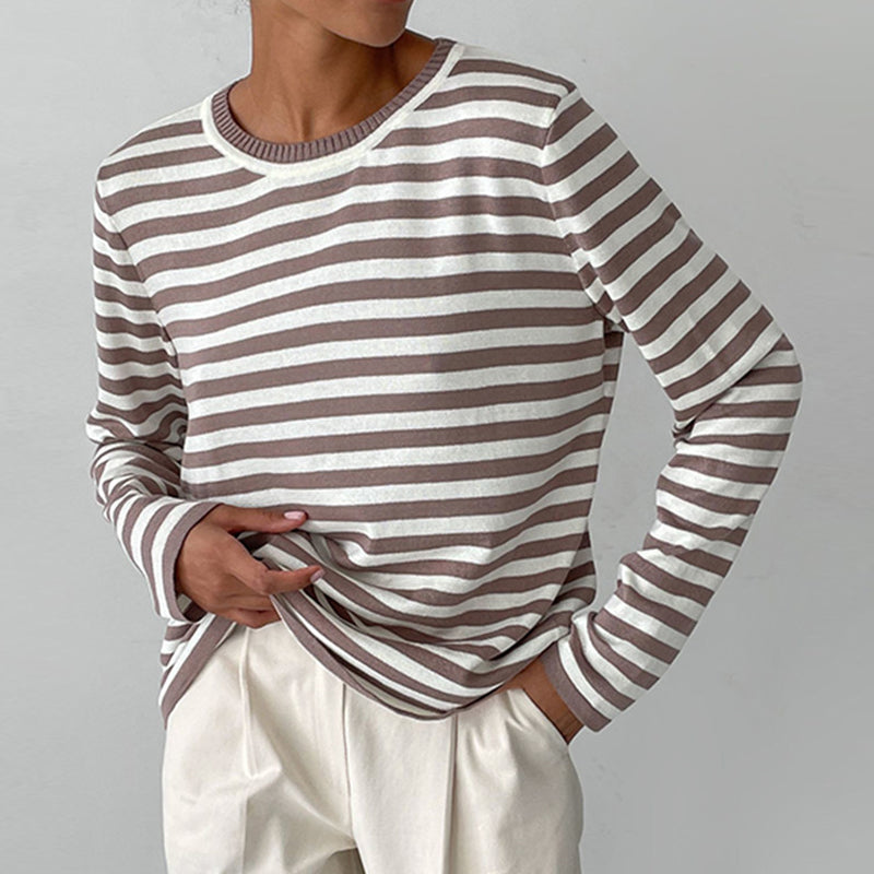 Stilla | Elegant Stribet T-Shirt