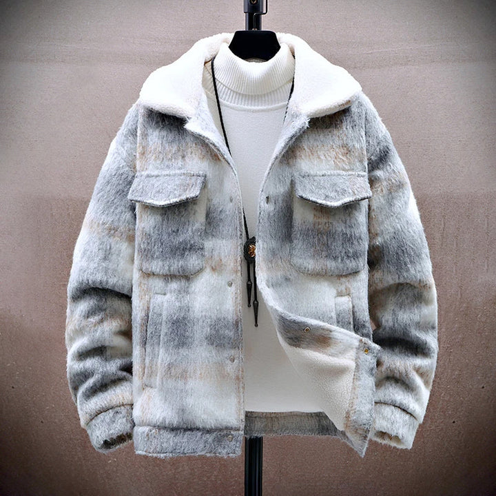 Stilla | Ternet Uld-Look-Jakke med Fleece-Fór