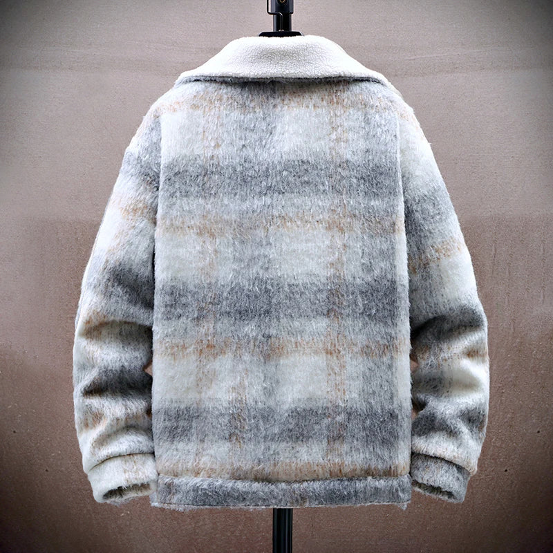 Stilla | Ternet Uld-Look-Jakke med Fleece-Fór
