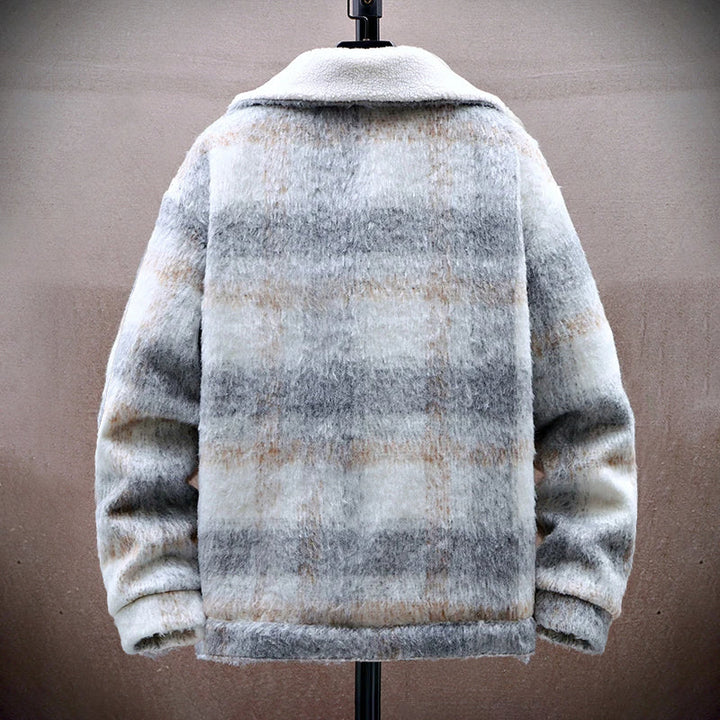Stilla | Ternet Uld-Look-Jakke med Fleece-Fór
