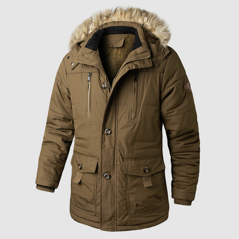 Stilla | Outdoor Parka med Aftagelig Hætte og Indvendigt Fleece-Futter