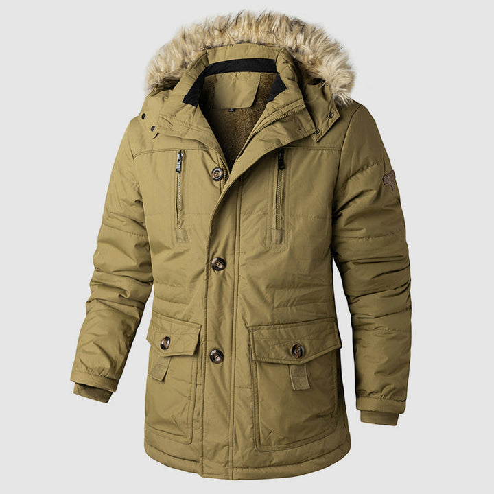Stilla | Outdoor Parka med Aftagelig Hætte og Indvendigt Fleece-Futter