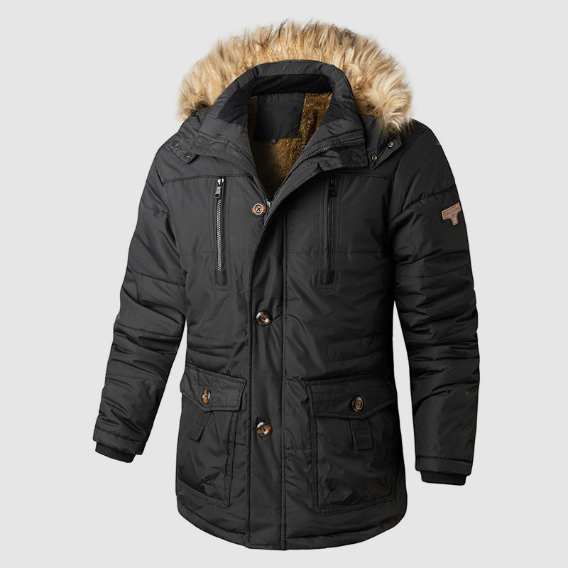 Stilla | Outdoor Parka med Aftagelig Hætte og Indvendigt Fleece-Futter