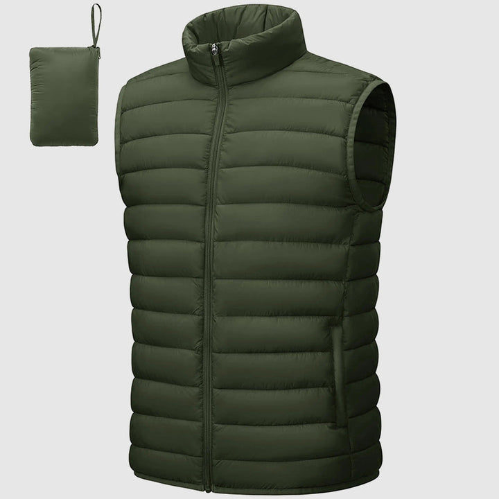 Stilla | Puffer-Vandafvisende Vest med Pakbart Design