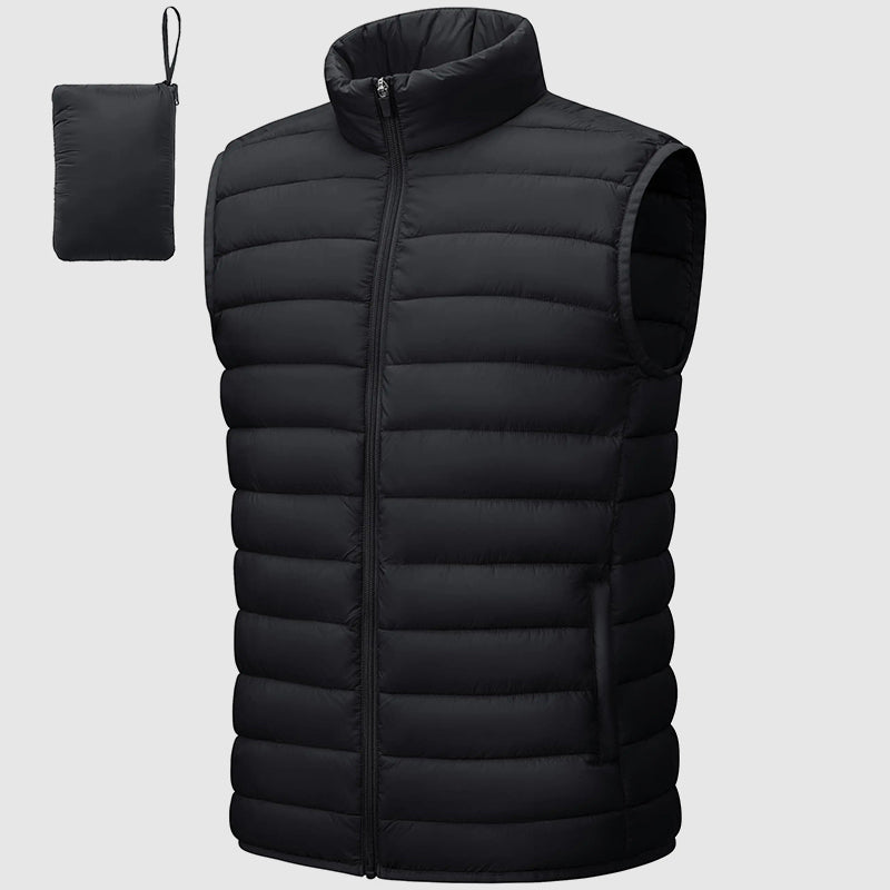 Stilla | Puffer-Vandafvisende Vest med Pakbart Design