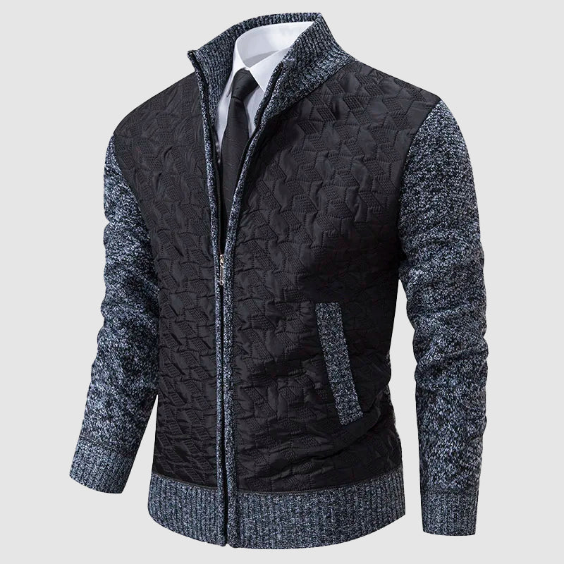 Stilla | Quilted Cardigan med Ståkrave