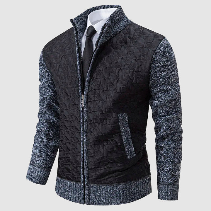 Stilla | Quilted Cardigan med Ståkrave