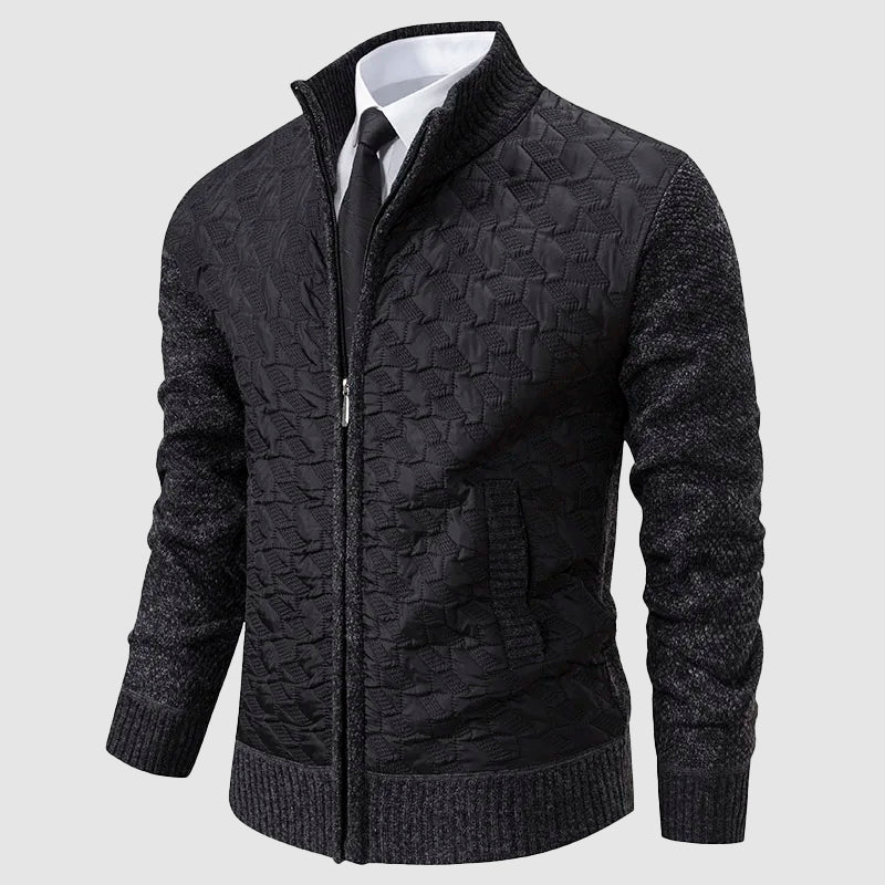 Stilla | Quilted Cardigan med Ståkrave