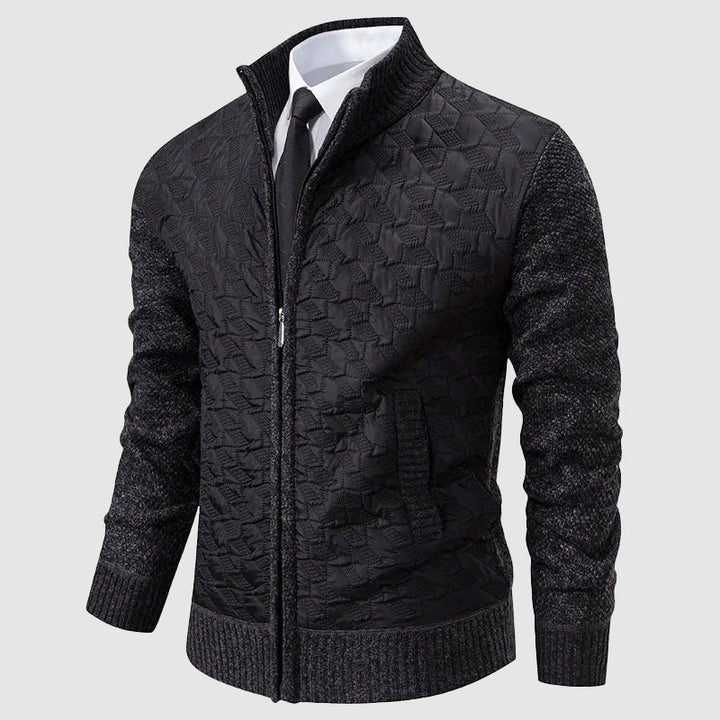 Stilla | Quilted Cardigan med Ståkrave