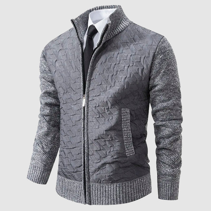 Stilla | Quilted Cardigan med Ståkrave