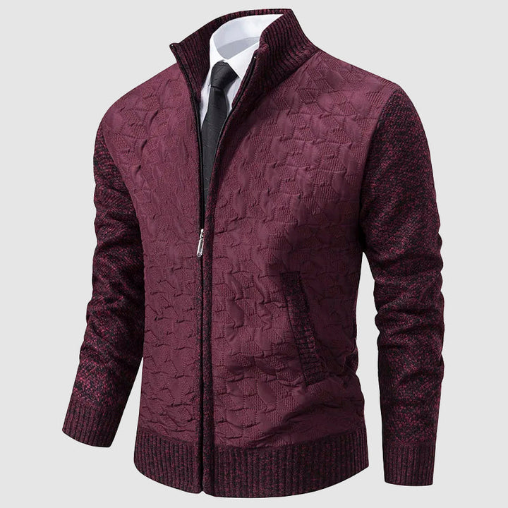 Stilla | Quilted Cardigan med Ståkrave