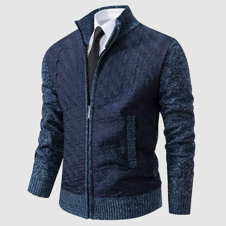 Stilla | Quilted Cardigan med Ståkrave