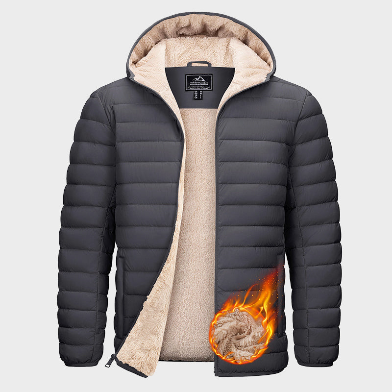 Stilla | Vandafvisende Pufferjakke med Sherpa-Fleece-Foring