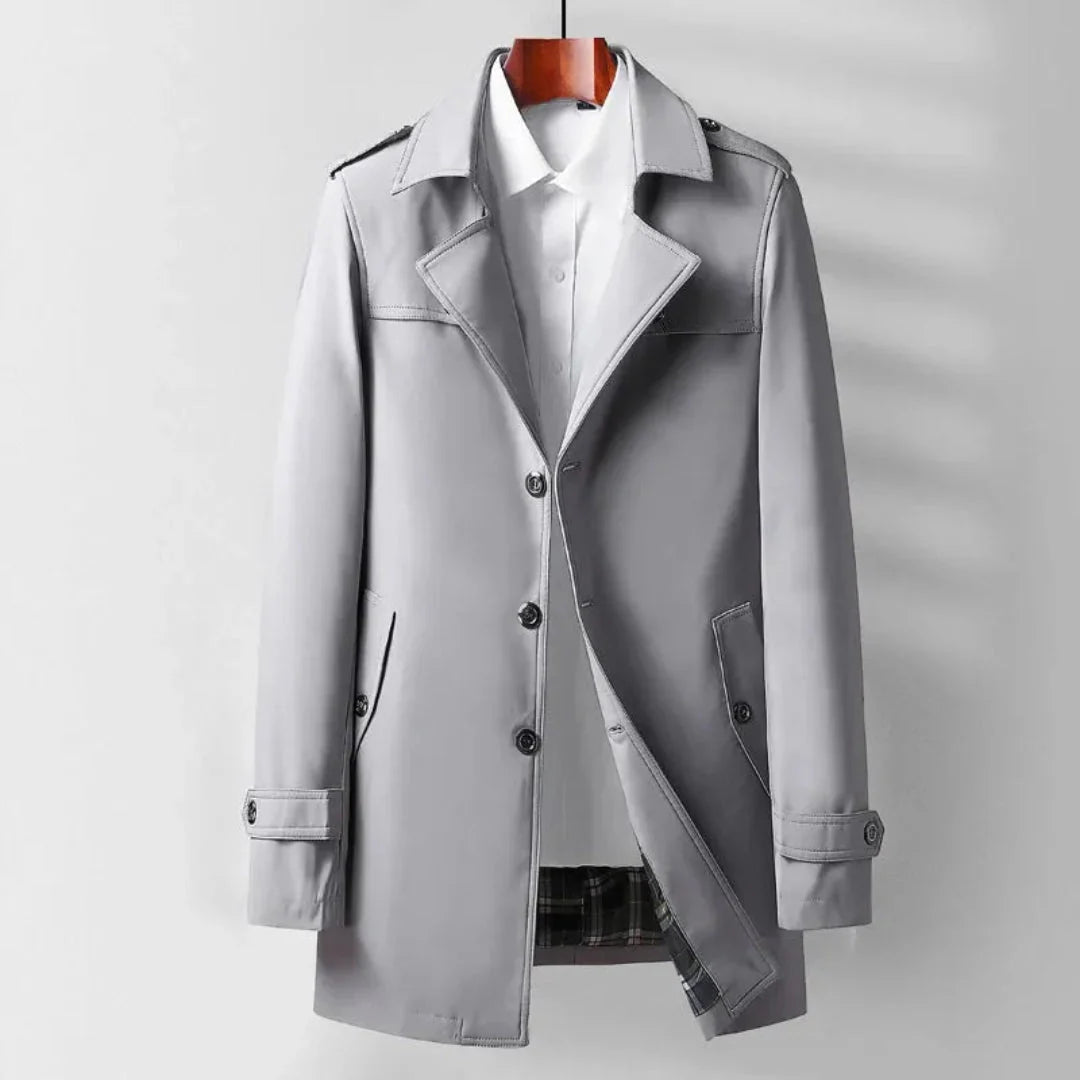Stilla | Klassisk Mid-Length Trenchcoat