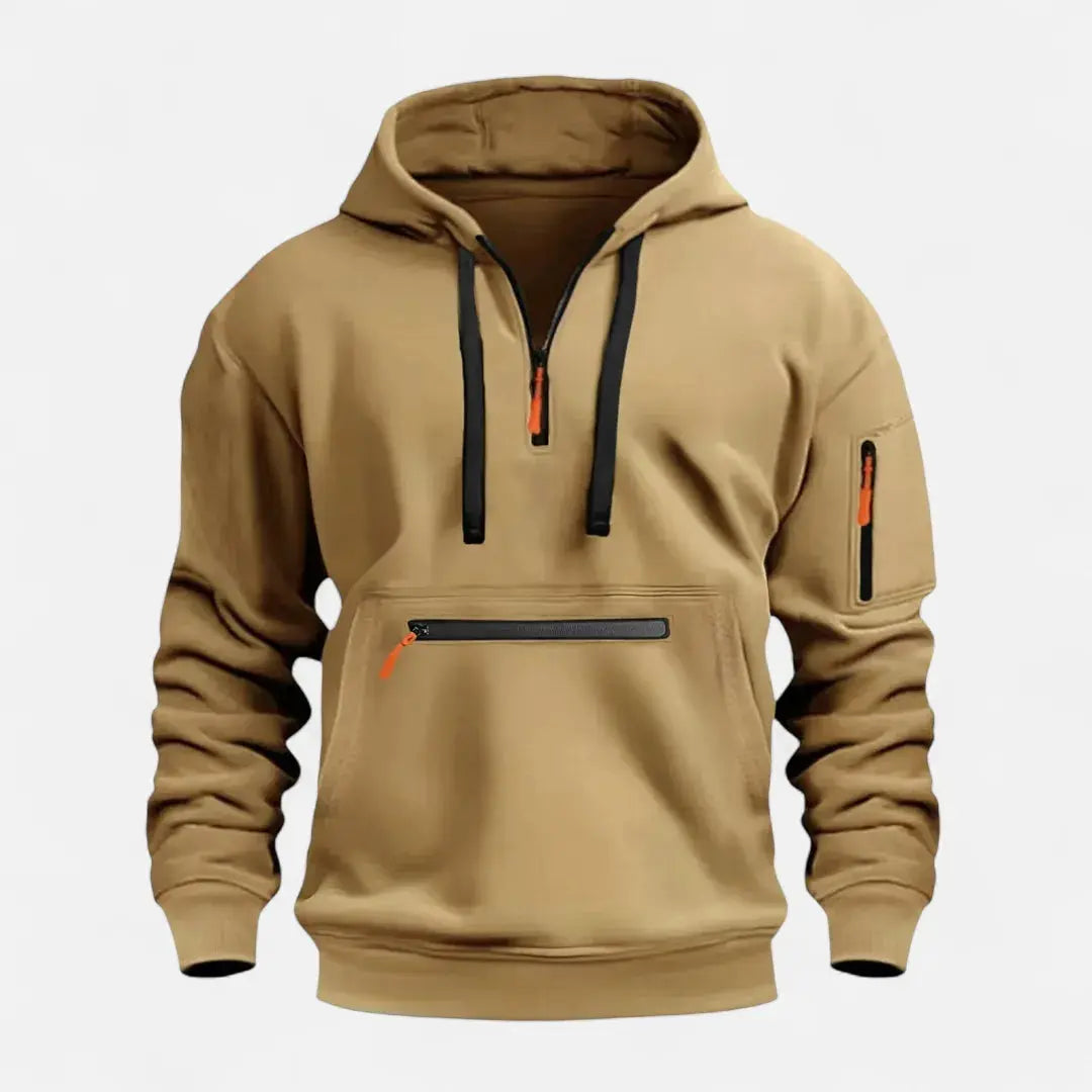 Stilla | Strik Zip-Up Hættepullover