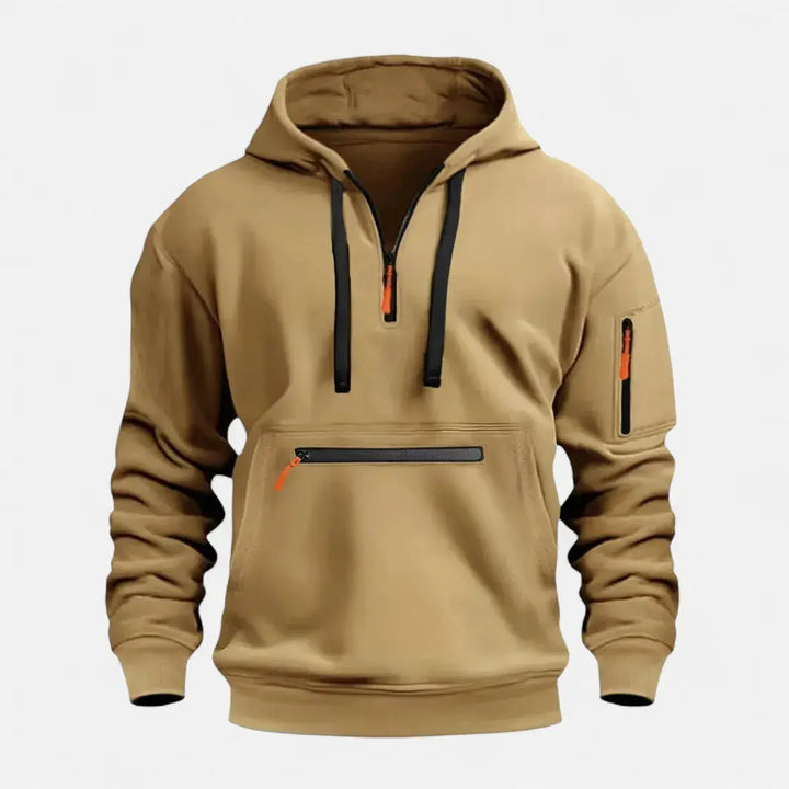 Stilla | Strik Zip-Up Hættepullover