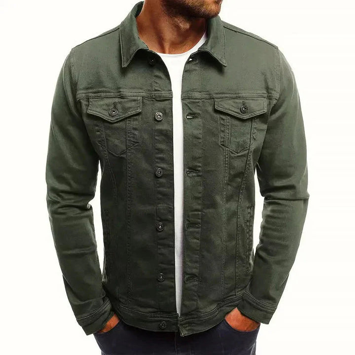 Stilla | Slim-Fit Knapliste Denim-Jakke
