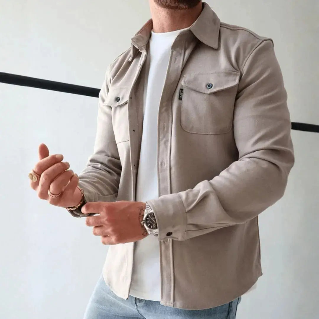 Stilla | Struktureret Knap-Down Fritids-Overshirt
