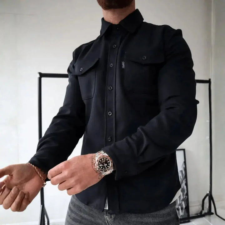 Stilla | Struktureret Knap-Down Fritids-Overshirt
