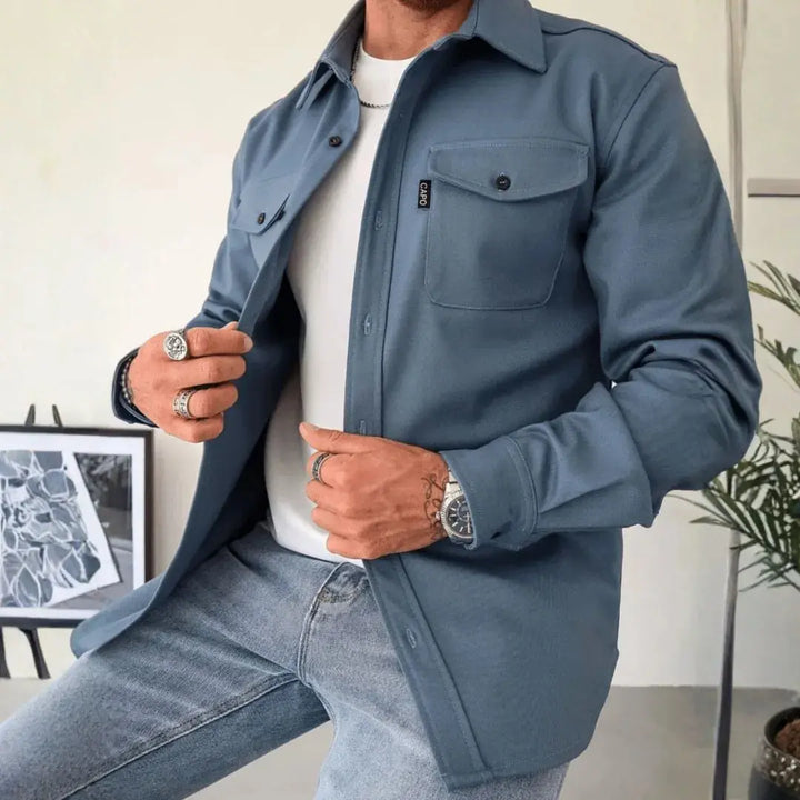 Stilla | Struktureret Knap-Down Fritids-Overshirt