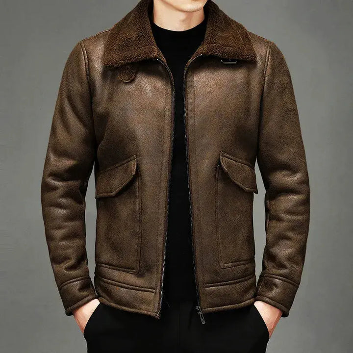Stilla | Vintage Merino-Shepherd Pilotjakke
