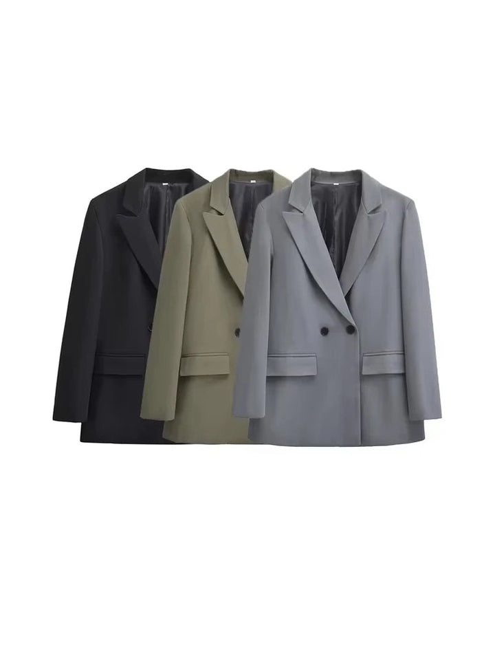 Stilla | Dame Blazer - Struktureret med dobbelt knapstand