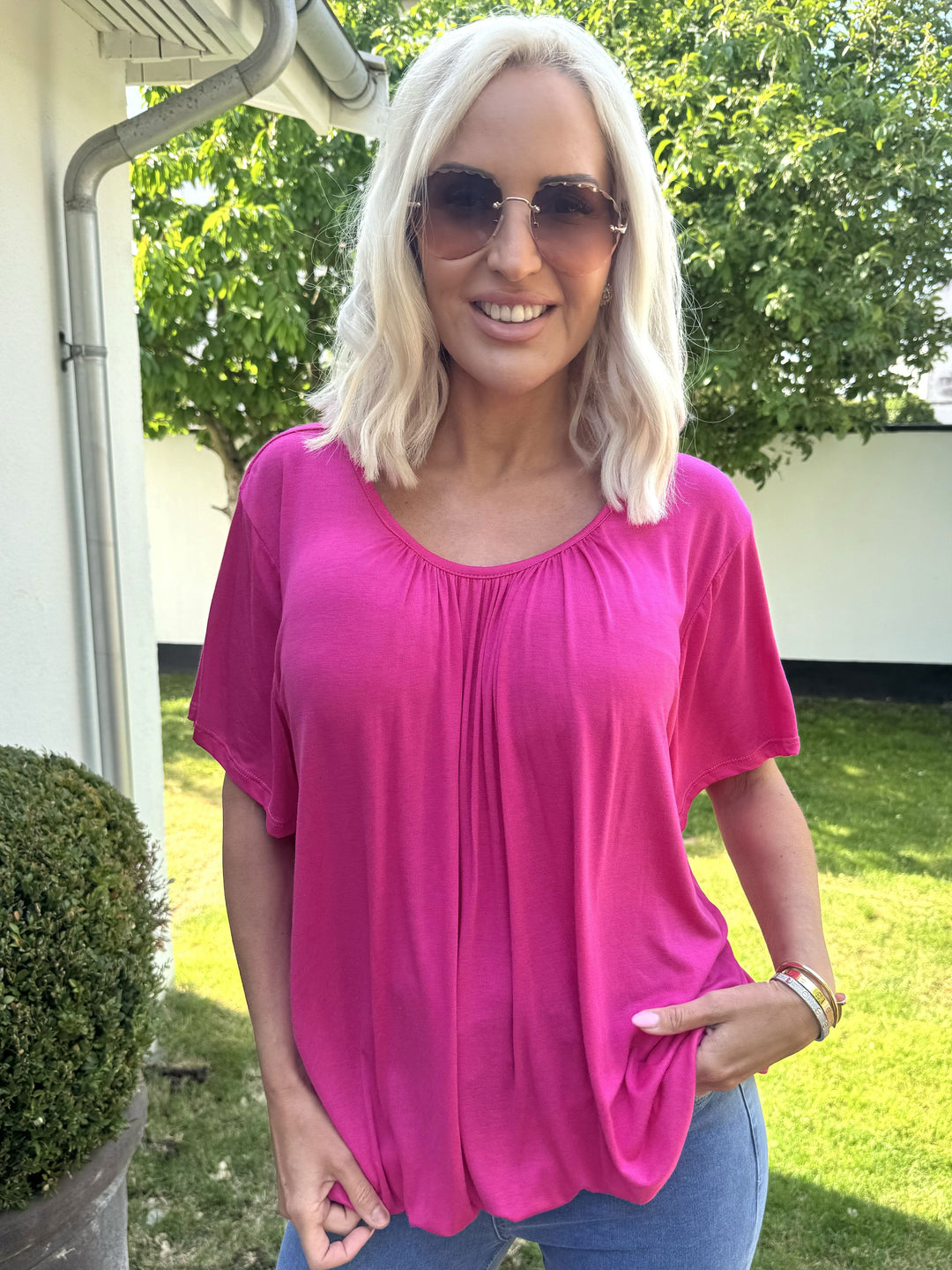 Stilla | Basic T-Shirt Med Gummibånd