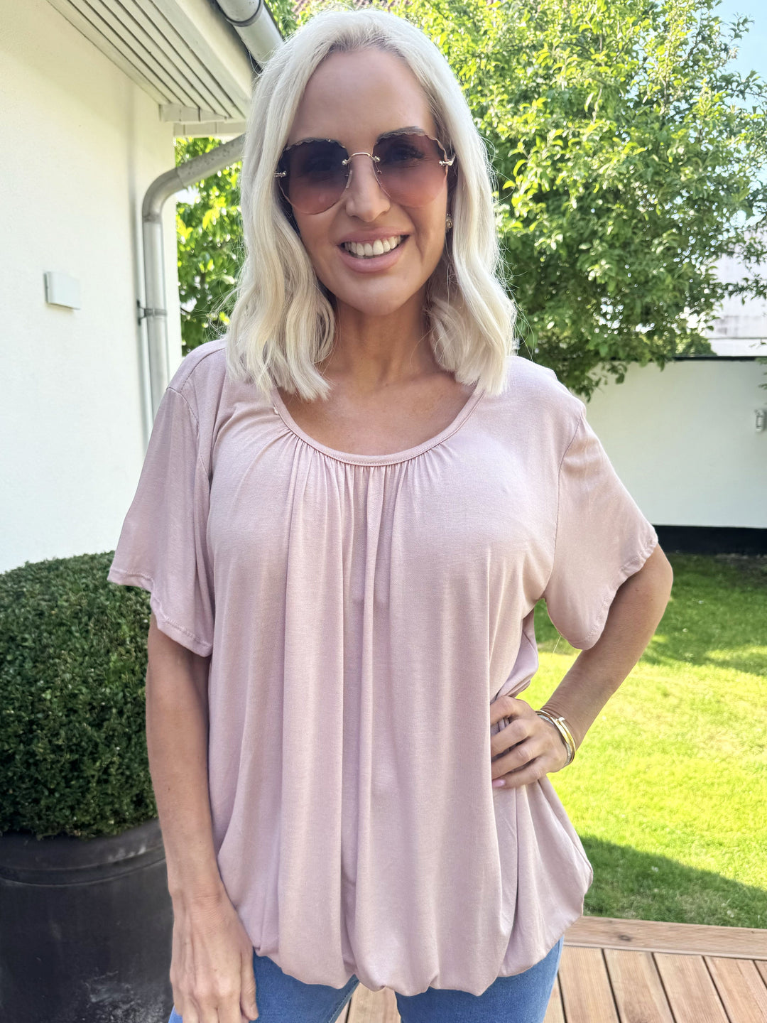 Stilla | Basic T-Shirt Med Gummibånd