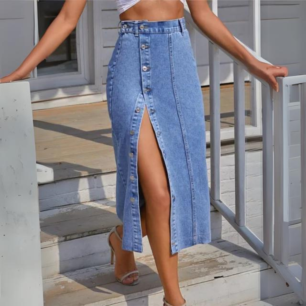 Skovae | Elegant Jeansnederdel