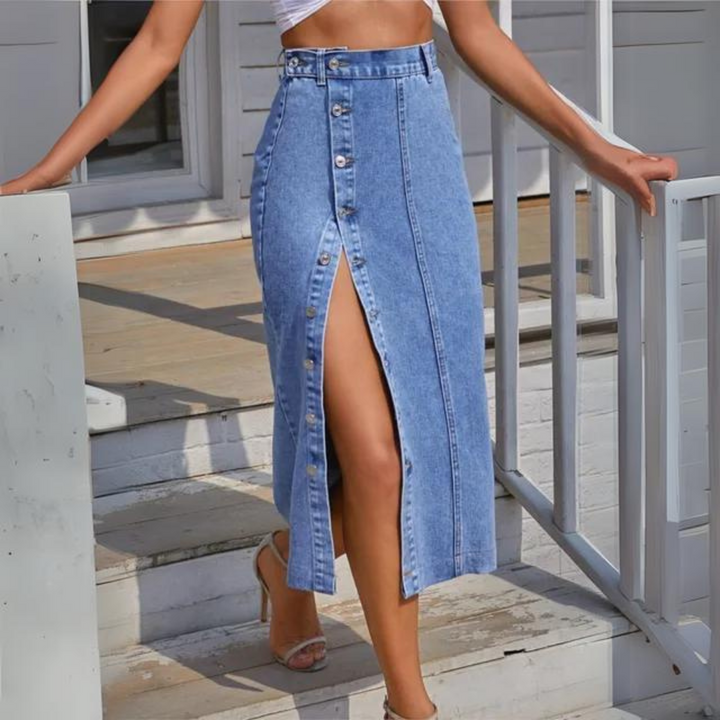 Skovae | Elegant Jeansnederdel