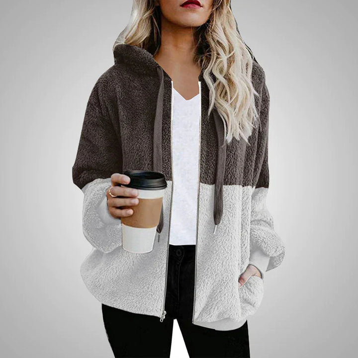 Stilla | Varmer Teddy-hoodie-strikjakke til kvinder