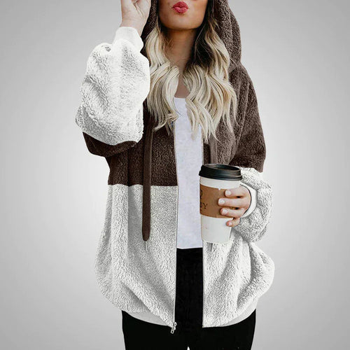 Stilla | Varmer Teddy-hoodie-strikjakke til kvinder
