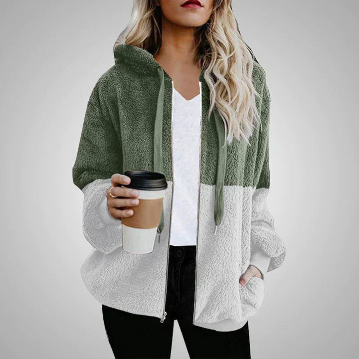 Stilla | Varmer Teddy-hoodie-strikjakke til kvinder