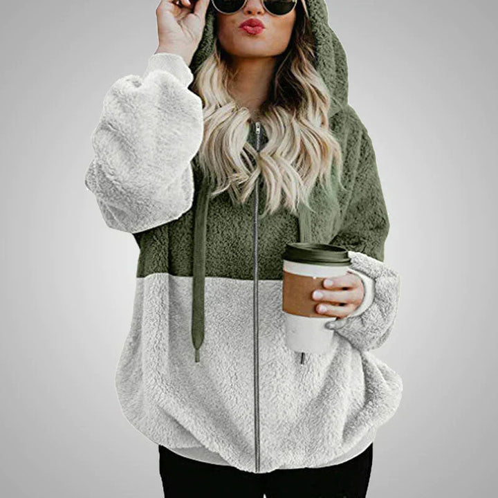 Stilla | Varmer Teddy-hoodie-strikjakke til kvinder