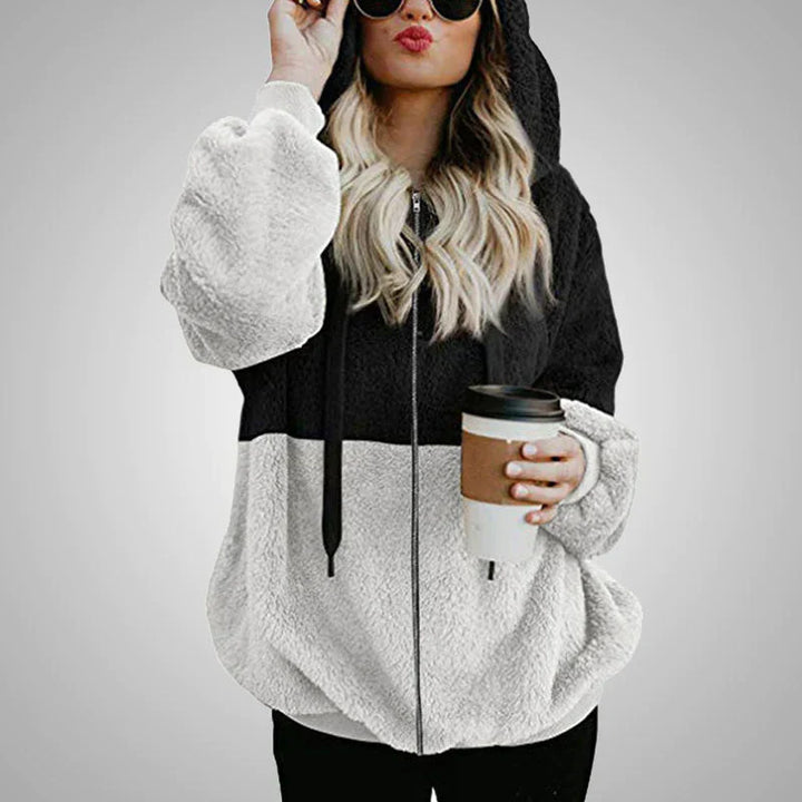 Stilla | Varmer Teddy-hoodie-strikjakke til kvinder