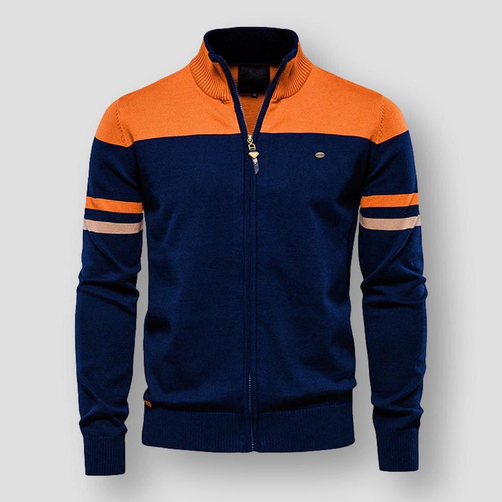 Stilla | Herrers Zip-Up Farveblokjakke