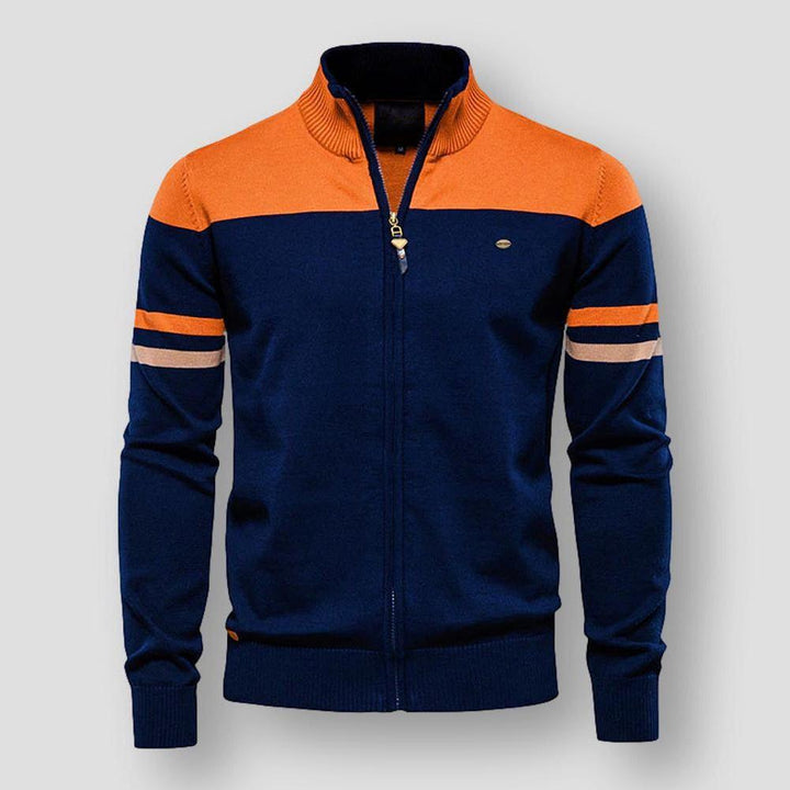 Stilla | Herrers Zip-Up Farveblokjakke