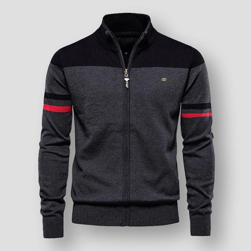 Stilla | Herrers Zip-Up Farveblokjakke