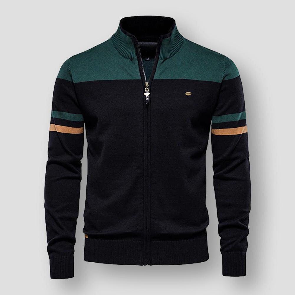 Stilla | Herrers Zip-Up Farveblokjakke
